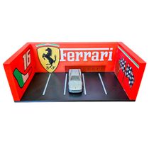 Hot Wheels Diorama - Garagem Ferrari - Fabricação Própria