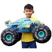 Carro de Controle Remoto Escala 1:16 Mega Wrex Off Road Grande, Hot Wheels Monster Trucks