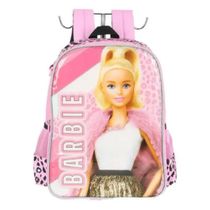 Mochila Infantil Luxcel Barbie Rosa