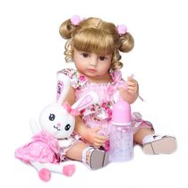 Bebe Reborn Menina Boneca 100% Silicone-Elisa