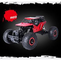 Carro Carrinho De Controle Jeep Rally Off-road 4x4 Rock Vermelho