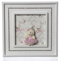 Quadro Princesa Strass Ursa Mini Bailarina