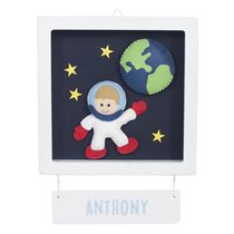 Porta Maternidade Quadro Acrílico Astronauta
