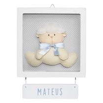 Porta Maternidade Quadro Acrílico Ovelha