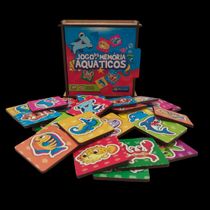 JOGO DA MEMÓRIA AQUÁTICOS 30 PÇS MADEIRA CX COM TAMPA