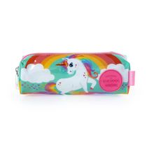 Estojo Escolar Feminino Unicornio Rainbow