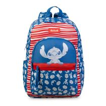 Mochila Escolar Feminina Juvenil Stitch Hapinnes Azul