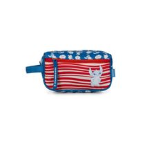 Necessaire Escolar Feminina Stitch Hapinnes Azul