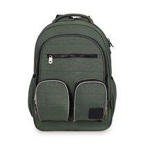 Mochila Escolar Masculina Juvenil Color Block Verde Escuro