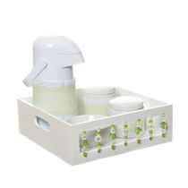 Kit Higiene Com Porcelanas E Capa Pedra Verde