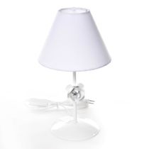 Abajur Metal Flor P Branca