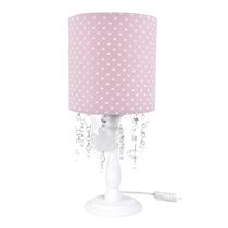 Abajur Madeira Cristais Ursa Princesa