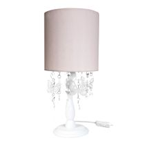 Abajur Madeira Cristais Borboletas