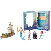 Conjunto de Figuras - Disney Princesas - Livro de Historias Clássico Ariel - Mattel