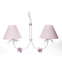 Lustre 2L Primavera Transparente 2 Flores P Rosa