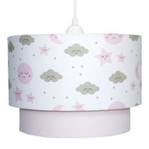 Lustre Tubular Duplo Chuva de Amor Rosa