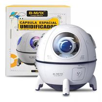 Umidificador Difusor De Ar Astronauta Nave Espacial Com Led Usb