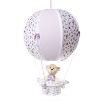 Lustre Balão Bolinha Ursa Lilás