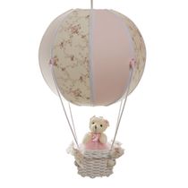 Lustre Balão Bolinha Ursa Rosa