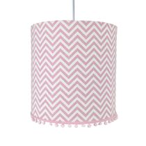 Lustre Tubular Pompom Chevron Rosa