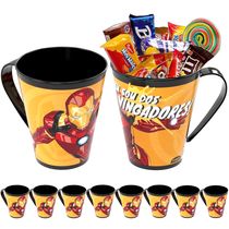 10 Xícaras Homem de Ferro Copo Estampado Infantil Lembrancinha p/ Sacolinha Surpresa