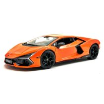 Miniatura Carro Lamborghini Revuelto Hybrid 2023 Laranja 1/24 Burago 21106