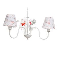 Lustre 3L Floral Vermelho
