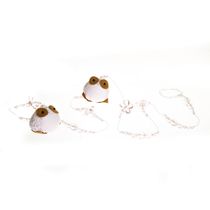 Pingente De Cortina Coruja Rosa (Unidade)