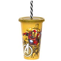 Copo Homem de Ferro Infantil Estampado 500ml Shake e Café