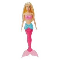 Boneca Barbie Fantasy Sereia 30cm - Loira - Mattel HGR04/HGR05