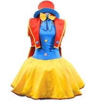 Fantasia Palhaço com Cartola Feminina Adulta Luxo de Carnaval Completa