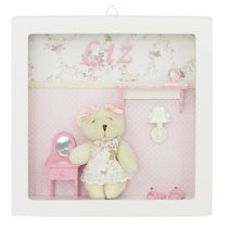 Nicho Decorado Ursinha Quartinho Rosa