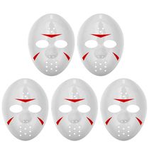 5 Máscaras do Jason Hockey Bruxas Halloween Carnaval Atacado Revenda Lembrança Festa