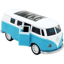 Carro Miniatura Colecionável Volkswagen Kombi Azul Á Fricção