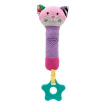 Mordedor Com Buzininha Happy Zoo Gato Buba 09842