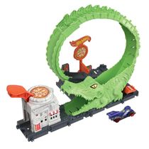 Pista Hot Wheels City Nemesis Destrua E Corra Do Ataque do Crocodilo - Mattel HKX39