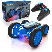 Carrinho de Controle Remoto, 4WD 2.4 Ghz, 360 com Bateria Recarregável, FORCE1, Azul