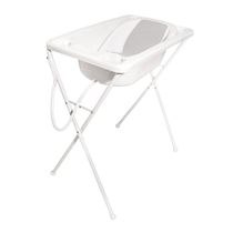 Banheira Para Bebê Com Suporte Acqua Trio Branco - Galzerano
