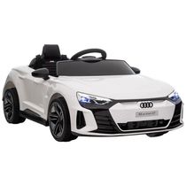 Carro Elétrico Infantil a Bateria 12V com Música, Luzes, Buzina e Sistema de Suspensão, Aosom Kids, Branco