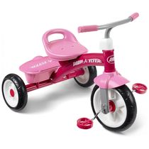 Triciclo Infantil com Cesto para Crianças de 2 a 5 Anos, Radio Flyer, Rosa