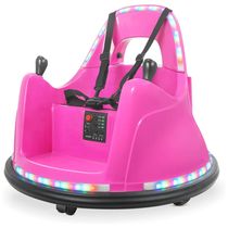 Carro Elétrico Infantil Bate Bate 12V com 2 Velocidades, Controle Remoto e APP, Luzes LED, Bluetooth e Giro de 360º para Crianças de 1 a 5 Anos