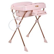 Banheira Infantil Millenia M Dobráve com Assento Rosa Liso - Burigotto