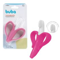 Massageador de Gengiva Banana Rosa