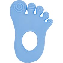 Mordedor Pezinho Alivio Gengiva Bebe Com Texturas Buba Azul