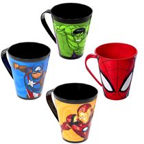 Kit 4 Canecas Vingadores Hulk Homem Aranha Homem de Ferro e Capitão América