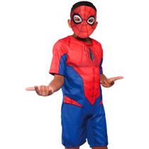 FANTASIA G HOMEM ARANHA CURTA BASICA - 9 A 12 ANOS - NOVABRINK