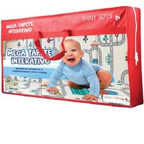TAPETE DUPLA FACE PISTA DE CARRINHO E DINO 120x180x1CM - SHINY TOYS