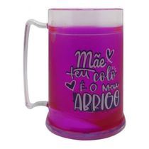 CANECA MINI GEL FRASE MÃE TEU COLO É O MEU ABRIGO PRESENTE MULHER 99767