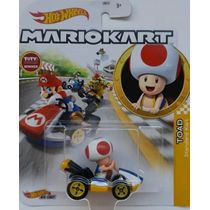 *Embalagem danificada* Hot Wheels Mario Kart - Toad Standard Kart