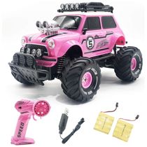 Carrinho de Controle Remoto para Adultos e Crianças com Bateria Recarregável, 10LECCION, Rosa